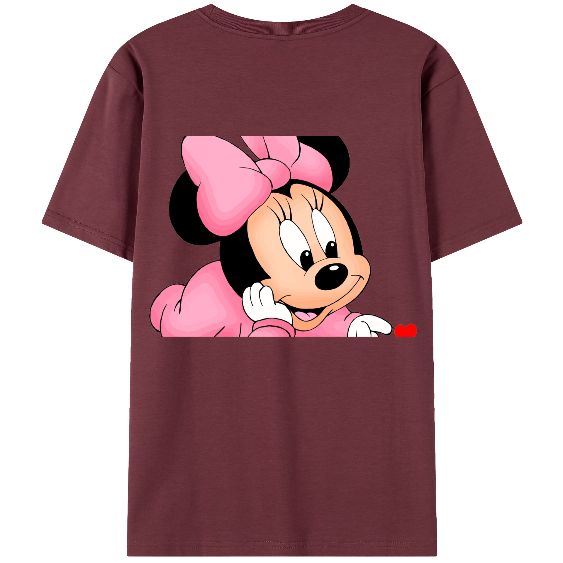 （画像用） ミッキーマウス Mickey Mouse 綿100％半袖Tシャツ（背面プリント）